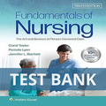 Fundamentals of Nursing 10th Edition Taylor Lynn Bartlett TEST BANK